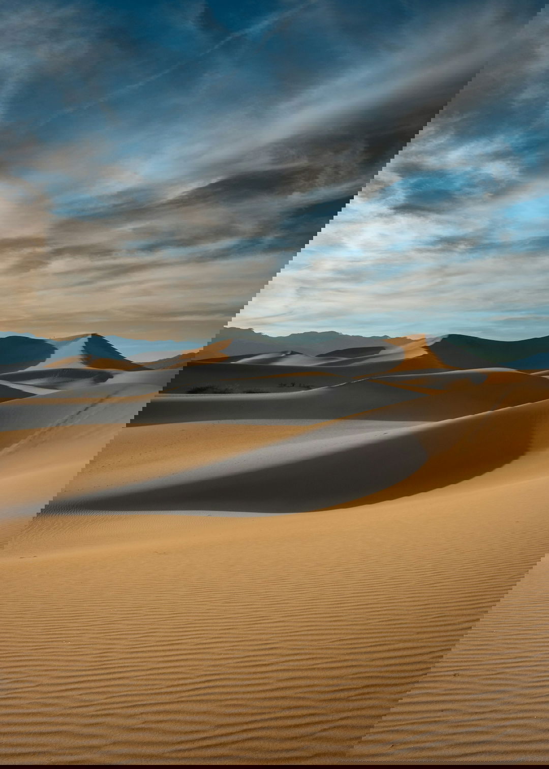 brown desert under blue sky